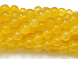 Jade Beads-Yellow, 10mm Round Beads-Gems: Round & Faceted-BeadXpert