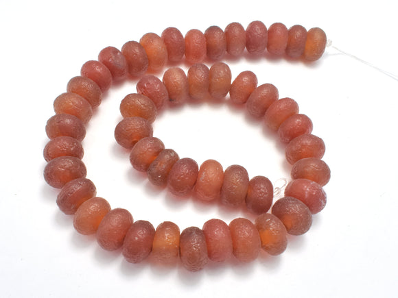 Matte Carnelian Beads, 12mm Rondelle Beads-BeadXpert