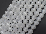AA Selenite, Gypsum, 6mm (6.5mm) Round-Gems: Round & Faceted-BeadXpert