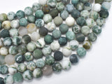 Matte Tree Agate Beads, 8mm Round Beads-BeadXpert