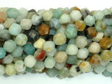 Amazonite Beads, 8mm Star Cut Faceted Round-Gems: Round & Faceted-BeadXpert