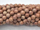 Pink Banded Jasper, 8mm, Round Beads-Gems: Round & Faceted-BeadXpert