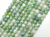 Mystic Coated Fire Agate- Green, 6mm Faceted-BeadXpert