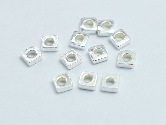 Approx. 50pcs 925 Sterling Silver 2x2mm Square Spacer-BeadXpert