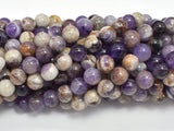 Chevron Amethyst Beads, 8mm Round-Gems: Round & Faceted-BeadXpert