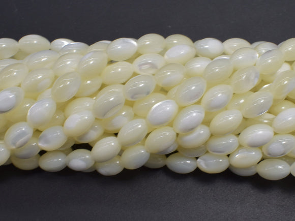 Mother of Pearl, MOP, White, 6x9mm Rice-BeadXpert