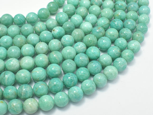 African Amazonite Beads, 9mm (9.5mm) Round-Gems: Round & Faceted-BeadXpert