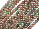 Red Green Garnet, 6mm Round Beads-BeadXpert