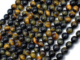 Blue / Yellow Tiger Eye, 6mm (6.3mm) Round-Gems: Round & Faceted-BeadXpert