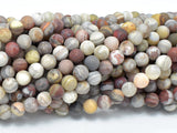 Matte Mexican Crazy Lace Agate Beads, 6mm Round Beads-Gems: Round & Faceted-BeadXpert