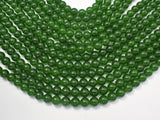 Jade Beads-Green, 8mm (8.3mm) Round Beads-BeadXpert