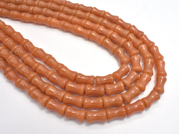 Red Aventurine Beads, 8x12mm Bamboo Shape-Gems:Assorted Shape-BeadXpert