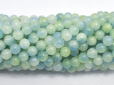 Jade - Light Green & Blue 6mm Round-BeadXpert