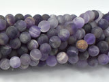 Matte Amethyst Beads, 8mm Round Beads-Gems: Round & Faceted-BeadXpert