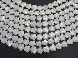 Mother of Pearl, MOP, White, 12mm Flower-BeadXpert
