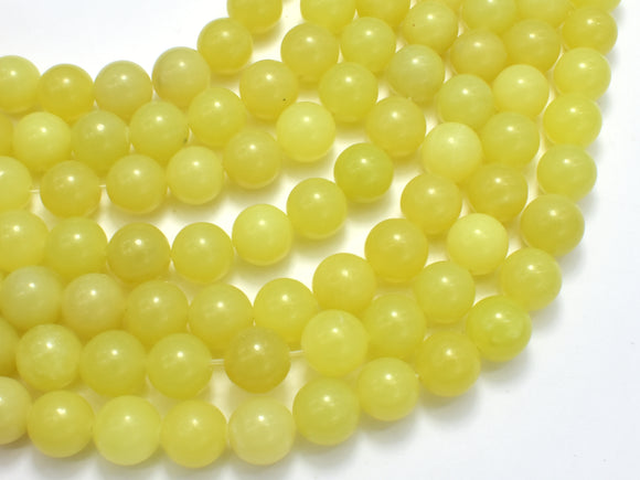 Lemon Jade, 10mm Round beads-BeadXpert