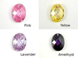 CZ beads,13x18mm Faceted Oval-Cubic Zirconia-BeadXpert