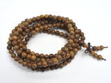 Wenge Wood, 6mm (6.3mm) Round, 50 Inch, Long strand, Approx. 216 Beads-Wood-BeadXpert