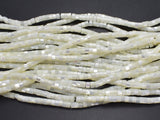 Mother of Pearl, MOP, White, 2.5x4mm Heishi-BeadXpert