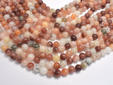 Jade - Multicolor, 8mm Round-Gems: Round & Faceted-BeadXpert