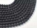 Matte Black Onyx, 6mm Round beads-Gems: Round & Faceted-BeadXpert