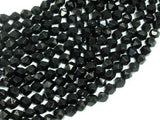 Black Onyx Beads, 6mm Star Cut Faceted Round, 14 Inch-Gems: Round & Faceted-BeadXpert