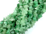 Green Aventurine, 4-9 mm Chips Beads, Long Strand-BeadXpert