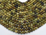 Green Garnet Beads, 8mm (8.3mm)-Gems: Round & Faceted-BeadXpert