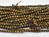 Green Sandalwood Beads, 8mm Round Beads-BeadXpert