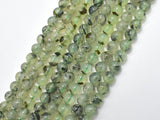 Prehnite, 7mm, Round Beads, 15.5 Inch-BeadXpert