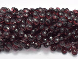 Glass Beads-Coffee, 8x11mm Flat Teardrop beads, 11.5 Inch-Pearls & Glass-BeadXpert