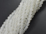 Selenite, Gypsum, 6mm (6.3mm), Round Beads-BeadXpert