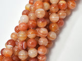 Natural Banded Agate, Striped Agate, 10mm-Gems: Round & Faceted-BeadXpert