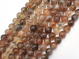 Black Gold Super Seven Beads, Rutilated Quartz, 8mm (8.7mm)-BeadXpert