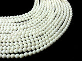 White Sponge Coral Beads, Round, 6mm(6.5 mm)-Gems: Round & Faceted-BeadXpert