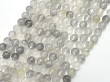 Gray Quartz Beads, Round, 6mm-BeadXpert