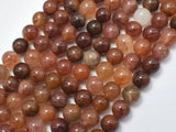 Red Line Quartz, 8mm (8.7mm)-Gems: Round & Faceted-BeadXpert