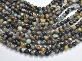 Black Amazonite Beads, 8mm, Round-BeadXpert