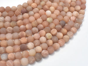 Matte Sunstone Beads, Round, 6mm-Gems: Round & Faceted-BeadXpert
