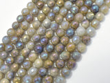 Mystic Coated Labradorite Beads, 8mm (7.8mm) Faceted Round-Gems: Round & Faceted-BeadXpert