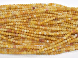 Matte Yellow Jade Beads, 4mm (4.8mm), Round Beads-BeadXpert