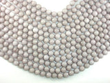 Jade Beads, Light Gray, 10mm(10.3mm) Faceted Round-Gems: Round & Faceted-BeadXpert