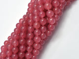 Jade Beads-Rose Red, 8mm-Gems: Round & Faceted-BeadXpert