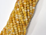 Yellow Jade Beads, 4mm (4.5mm) Round Beads-Gems: Round & Faceted-BeadXpert