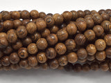 Wenge Wood, 6mm (6.3mm) Round, 50 Inch, Long strand, Approx. 216 Beads-Wood-BeadXpert