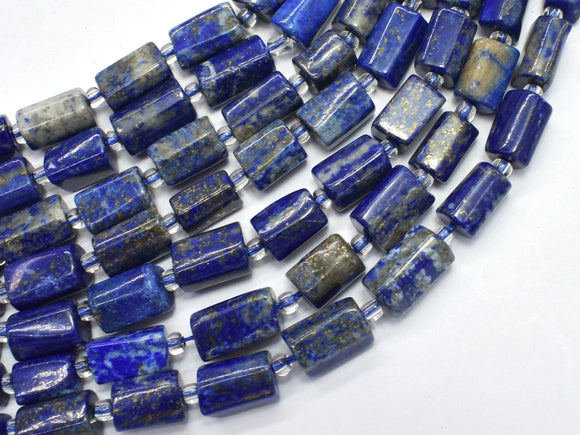 Natural Lapis Lazuli 6x10mm Faceted Tube-BeadXpert