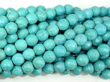 Turquoise Howlite, 8mm (7.5 mm) Faceted Round Beads-Gems: Round & Faceted-BeadXpert