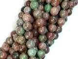 Red Green Garnet, 8mm Round Beads-BeadXpert