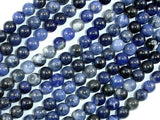 Sodalite Beads, 6mm (6.8mm) Round Beads-BeadXpert