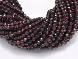 Red Garnet Beads, 3.4mm Micro Faceted Round-Gems: Round & Faceted-BeadXpert